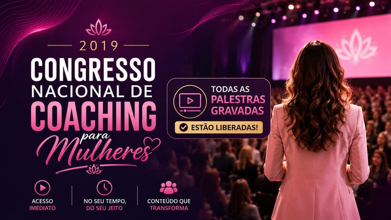 Banner do Congresso Nacional de Coaching para Mulheres 2019