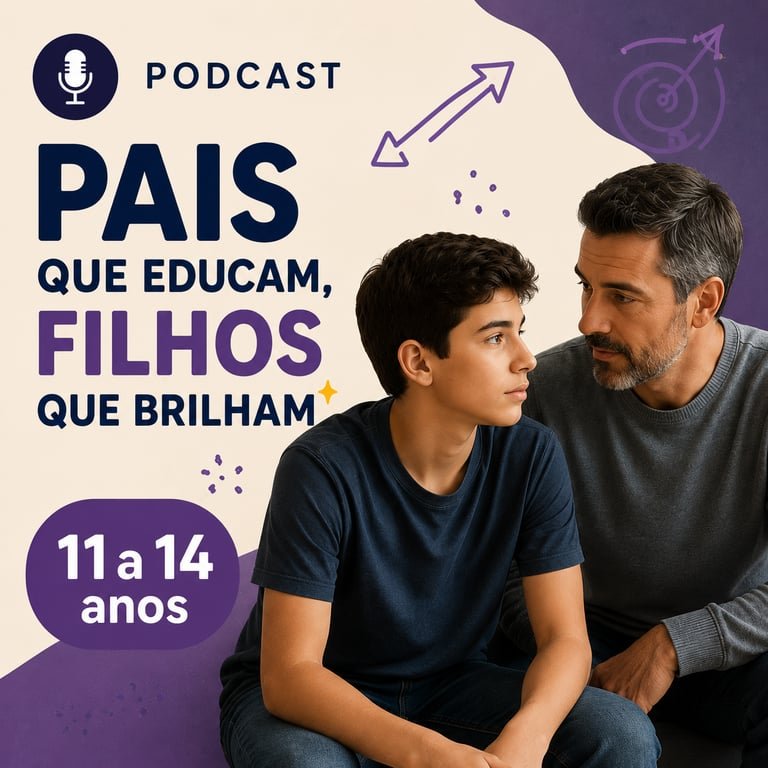 Arte do podcast para 11 a 14 anos
