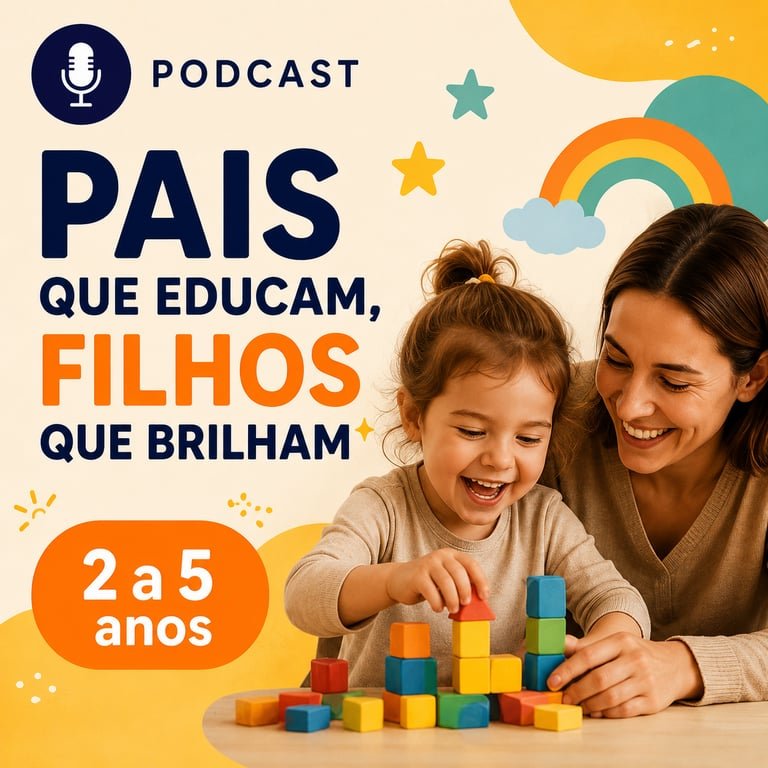Arte do podcast para 2 a 5 anos